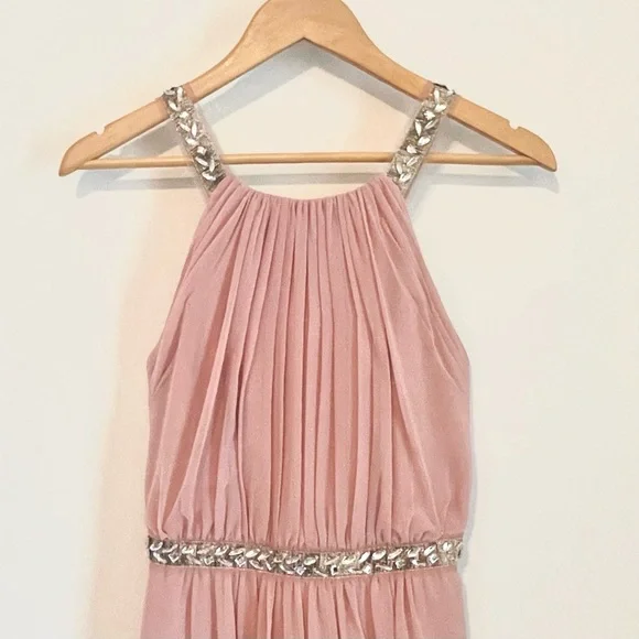 BCBG Max Azria Beautiful Crystal and Pink Maxi Dress - Picture 2 of 6
